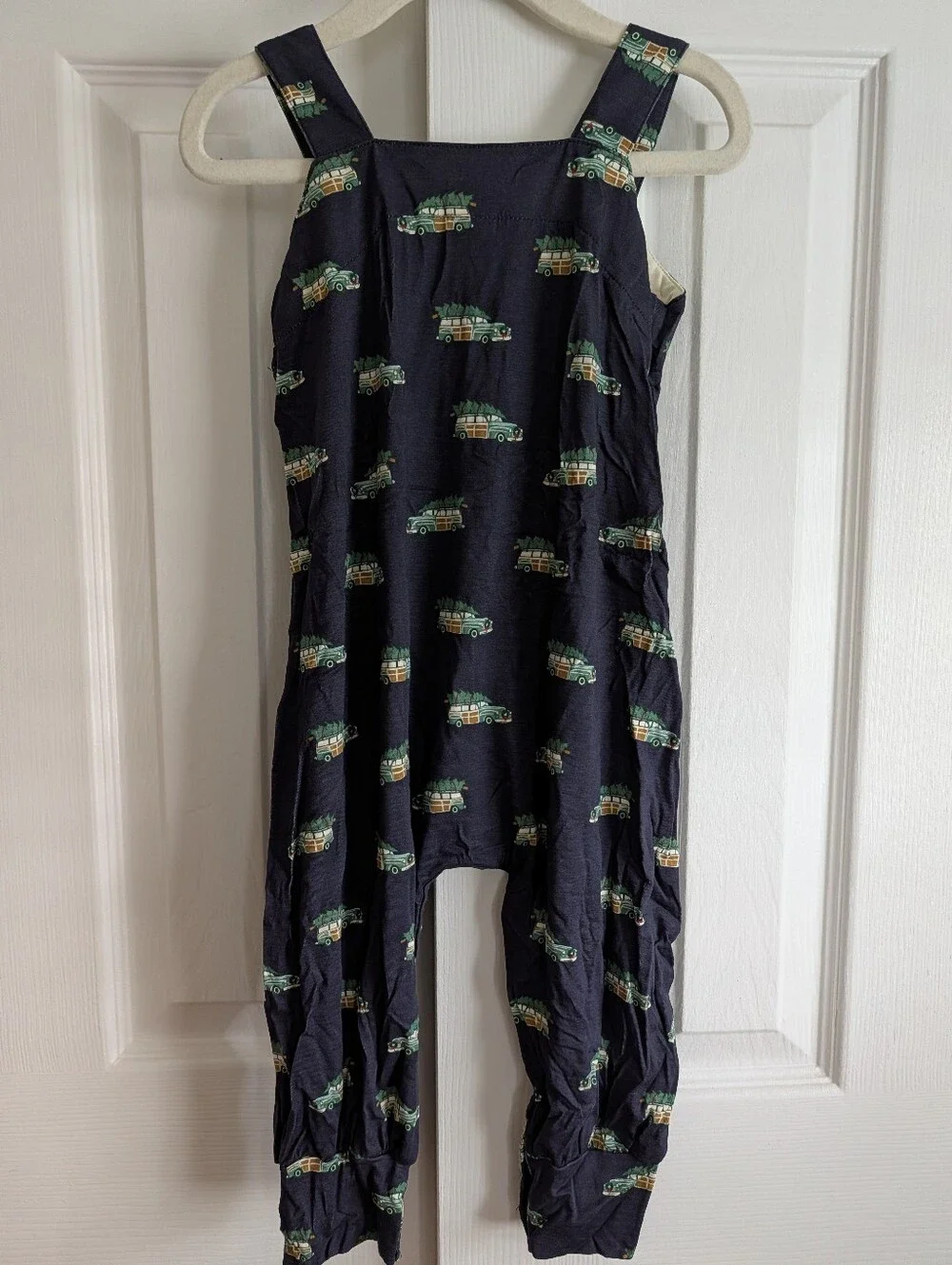 EUC 2T Kate Quinn Button Strap Cuffed Overall Holiday Car 🌲 Christmas Bamboo